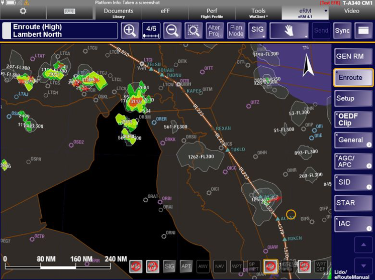 Screenshot Route Manual mit Wetter