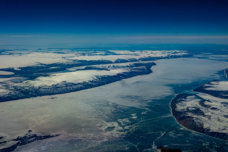 sea ice below