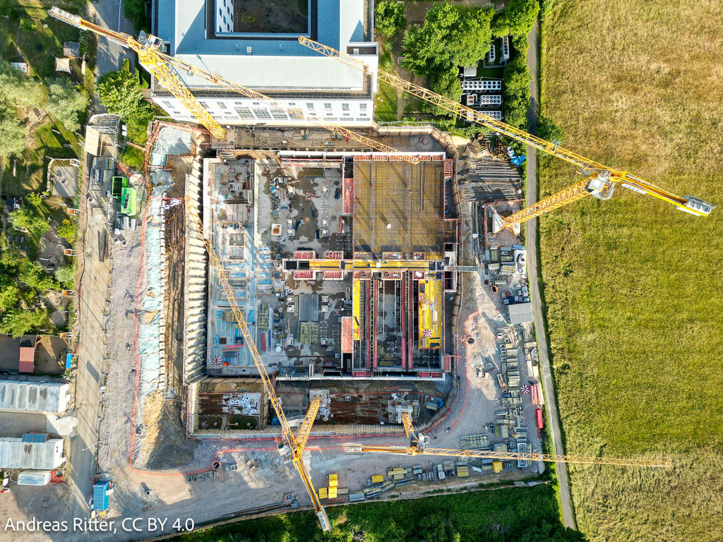 construction site from above